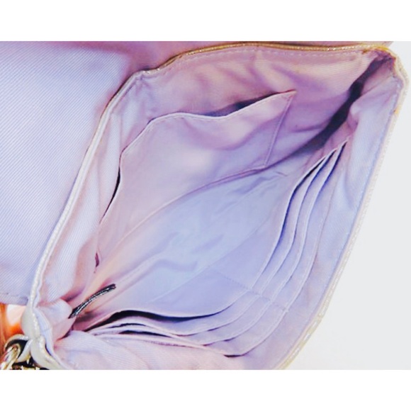 COACH Rose Gold Shimmer Clutch Wristlet - Picture 3 of 3